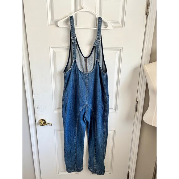 Free People High Roller denim jumpsuit size XS - Picture 5 of 6